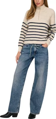 Xhinse për femra Only ONLGIANNA MW Straight DOT450, denim i çelët [Madhësia: W33 L32]