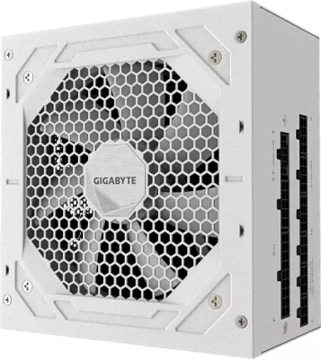 Furnizues rryme (PSU) GIGABYTE GP-UD1000GM PG5 ICE, 1000W, 80 PLUS Gold, modular, PCIe 5.1/Intel ATX 3.1, i bardhë