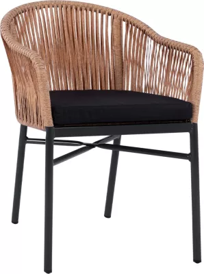 Karrige alumini FH5698.01 antracit me thurje bezhë 57x58x77cm