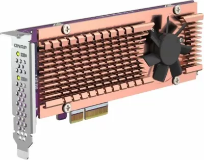 kartelë zgjerimi PCIe QNAP QM2-2P-344A, 2x M.2 NVMe 22110/2280, PCIe Gen3 x4