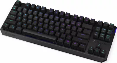 Tastierë mekanike gaming Endorfy Thock TKL Wireless EY5A081, Kailh Box Black, RGB, Bluetooth/2.4GHz/USB, US layout, e zezë