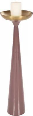 Shandan dekorativ për dysheme, ngjyrë korali të lehtë-ari, FH4244.06, Φ20.5x68H cm
