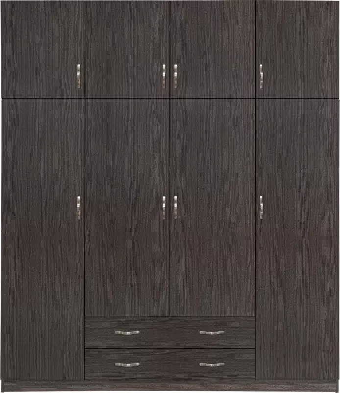 Dollap 4 dyer me loft 200x240x55.5 dhe 2 sirtarë zebrano
