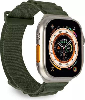 Rrip najloni për Apple Watch Puro Extreme, 42/44/45/49mm, e gjelbër e errët