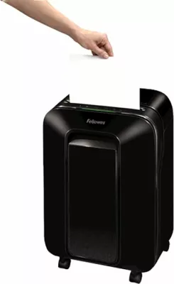 Makinë për shkatërrim dokumentesh Fellowes Powershred LX201, micro-cut DIN P-5, 12 fletë, kosh 22L, E zezë