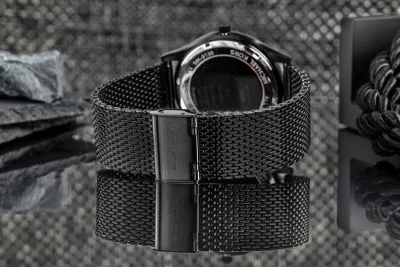 Orë dore dhe portofol kartelash Michael Kors për meshkuj, të zeza
