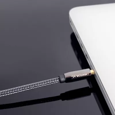 Kabllo audio AUX Wozinsky WACMJB-1M, 1.5m, mini jack 3.5mm, e zezë