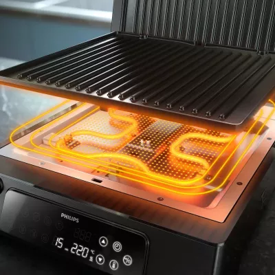 Grill kontakti Philips 7000 HD6307/70, 2200 W, i zi