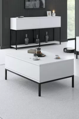 Set mobiljesh për dhomë dite, Hanah Home Lord, e zezë dhe e bardhë