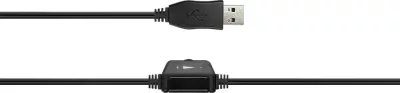 Kufje me mikrofon CANYON CHSU-1 USB, kabllo 2 m, stereo, të zeza