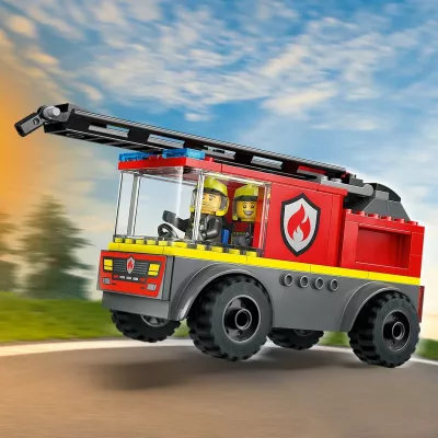 Set LEGO City Fire Truck with Ladder 60463, 82 copë, e kuqe