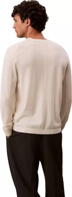 Xhemper për meshkuj Calvin Klein LS Merino Crew LV04LB305G, krem [Madhësia: XL]