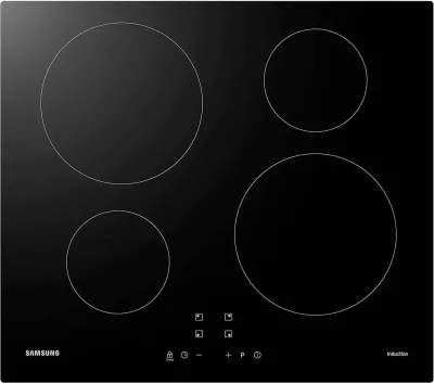 Pianurë induksioni Samsung NZ64M3NM1BB/OL 4 zona gatimi Power Boost Smart Touch, e zezë