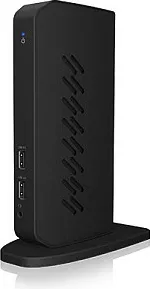 Docking station ICY BOX IB-DK2252AC, USB 3.2 Gen 1 Type-C, 2x HDMI, 6x USB, Ethernet, 4K Ultra HD, e zezë