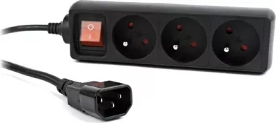 Kabllo vazhduese Gembird  EG-PSU3F-01, 230V, e zezë 