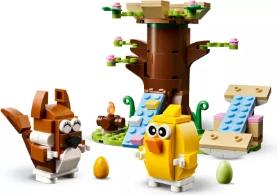 Set ndërtimi LEGO 40709 Spring Animal Playground, 172 pjesë, shumëngjyrësh