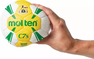 Top për hendboll për fëmijë Molten, bardhë dhe e verdhë