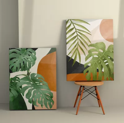 Pikturë dekorative kanavacë (2 copë), Wallity, 70x100cm