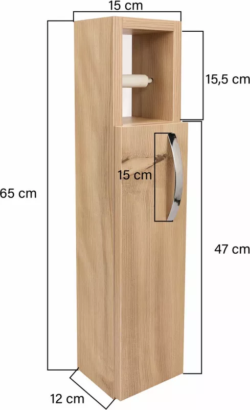Dollap banjoje Hanah Home, model Star, ngjyrë lisi