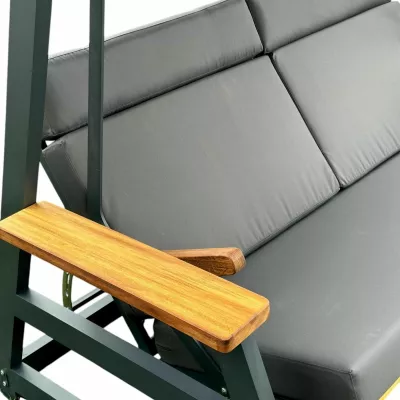 Karrige lëkundëse treshe për kopsht, ngjyrë antracit, Skye Decor Nova 2400