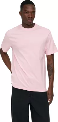 Maicë për meshkuj Only & Sons Onsfred Life Rlx SS Tee Noos 22022532, rozë