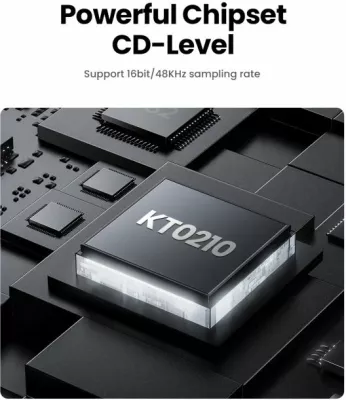 kartë zëri USB e jashtme UGREEN 40964, USB 2.0, 3x 3.5mm, kontroll volum + mute, e zezë