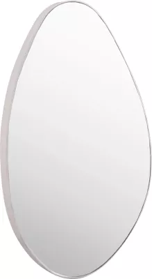 Pasqyrë muri DROP, kornizë MDF e bardhë, 50x80cm