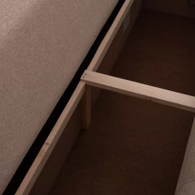Kënd divan me hapësirë për depo, Trendston FH3302.03R, material bezhë, 298x177x95cm