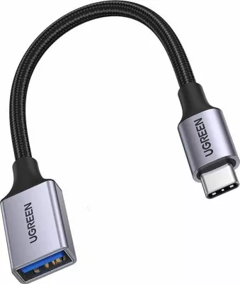 Adapter USB Ugreen US378 USB-A në USB-C USB 3.0 5Gbps, gri
