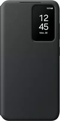 Mbështjellës Samsung Smart View Wallet Case për Galaxy S24, i zi
