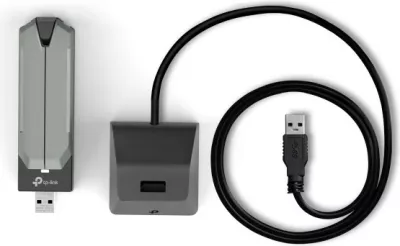 Adapter Wi-Fi TP-Link Archer TBE400UH, USB, Wi-Fi 7, Gri