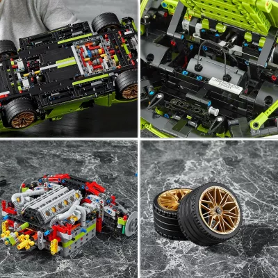 Set ndërtimi LEGO Technic Lamborghini Sián FKP 37, 8 vjeç e lart, Plastik, 457 pjesë, shumëngjyrësh