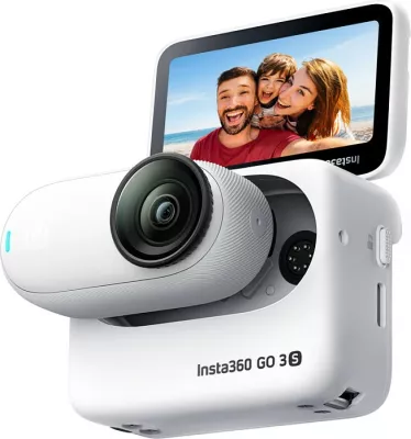 Kamerë aksioni Insta360 GO 3S, 64GB, 4K Ultra HD, Wi‑Fi, Bluetooth, IPX8, Arctic White