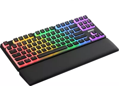 Tastierë mekanike gaming Marvo KG946, switcha të kuq, RGB, me kabllo, TKL, e zezë