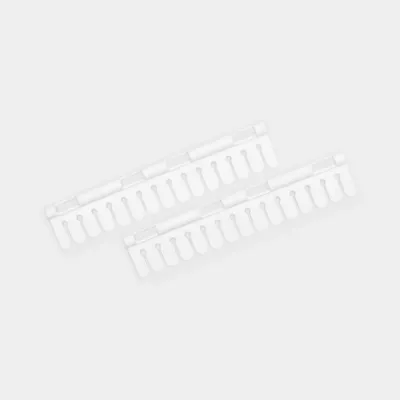 Mbajtëse çorapesh BRABANTIA Sock Holder Double Easy MPN 149788, 28 vende, set 2 copë, e bardhë