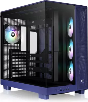 Kasë Thermaltake View 380 XL TG ARGB, Midi Tower, xham i temperuar, blu