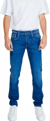 Pantallona xhins për meshkuj Replay M914Y, denim blu e errët