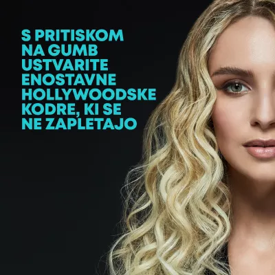 Makinë kaçurrela automatike Revamp Progloss Hollywood Curl CL-2000, 25mm, 150-210°C, me rrotullim majtas/djathtas, e zezë, me mbështetëse silikoni
