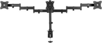 Mbajtëse tavoline për 3 monitorë VONHAUS 3000474 deri 27\", VESA 75x75/100x100, e zezë