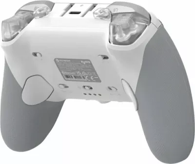 Kontroller GameSir G7 Pro Mech, tri-mode (wired/wireless/Bluetooth), Hall Effect, 25 butona, prizë për kufje, i bardhë/gri
