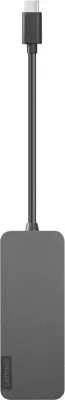 USB hub Lenovo 4X90X21427, USB-C, e zezë
