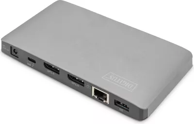 Docking station Digitus Thunderbolt 3, USB Type-C, 8K, gri