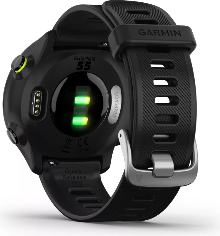 Smartwatch Garmin Forerunner 55, GPS, 2.64 cm, e zezë