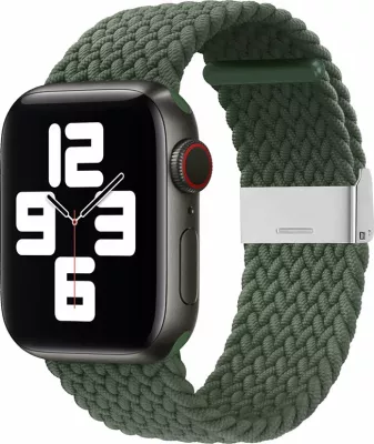 Rrip tekstili i thurur për Apple Watch Hurtel, Strap Fabric, për modele 38/40/41 mm, i gjelbër