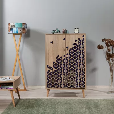 Dollap multifunksional Hanah Home, Multibox - 123, ngjyrë lisi Sonoma