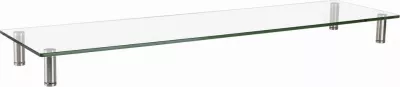 Mbajtëse monitori Gembird MS-TABLE-GL-01, xham, e madhe, e zezë