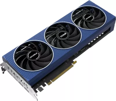 Kartelë grafike Sparkle Intel Arc A750 TITAN OC Edition, 8 GB, PCI Express 4.0, e zezë/kaltër
