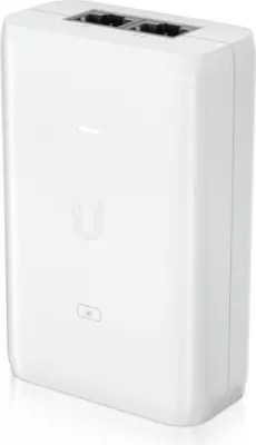 PoE+ injector Ubiquiti U-POE-AT, Gigabit Ethernet, 30 W, Bardhë