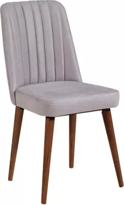 Set tavoline ngrënie me karrige dhe konsol (6 copë), Skye Decor, Vina 01 0701, ngjyrë arre, gri