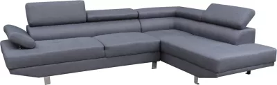 Kënd divani i djathtë, GORO FH3085.10L, ngjyrë gri, 270x200x87 cm